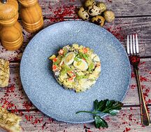 Оливье с говядиной