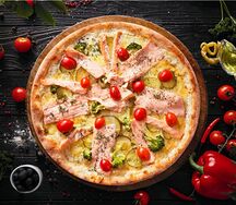 Пицца с семгой