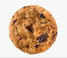 Печенье кукис овсяной , с изюмом и лимоном