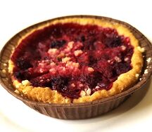 Мини-пирог с малиной