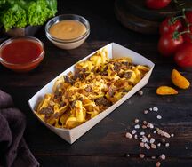 Картофель по-деревенски с топпингом и беконом