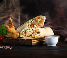 Шаурма с креветками