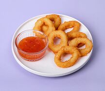 Кольца кальмара с соусом Манго Чили