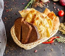 Хрустящая лепешка с кунжутом