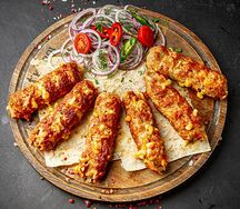 Люля-кебаб из курицы с сыром