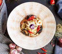Фетучини с морепродуктами