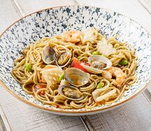 Лапша с морепродуктами