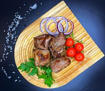 Луковый шашлык из cвинoй шеи