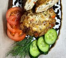 Котлета куриная с овощами