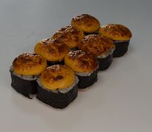 Запеченный с мидиями острый