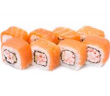 Филадельфия Много лосося с крабом