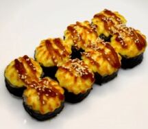 Запеченный ролл с курицей