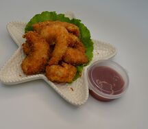 Королевские креветки в кляре