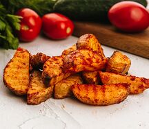 Запечённый картофель по-деревенски