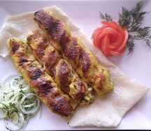 Картофельная Люля. С зеленью, с беконом