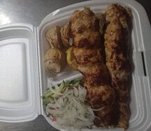 Люля-Кебаб куриный с гарниром