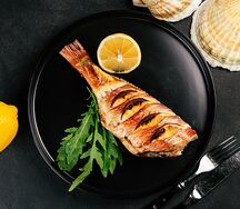 Окунь запеченный 