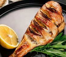 Окунь запеченный 