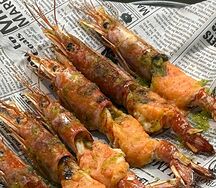 Лангустины, запеченные с сыром