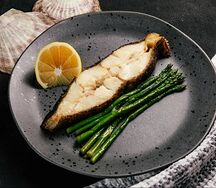 Палтус запеченный