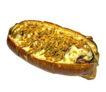 Хот-дог с люля-кебабом из говядины