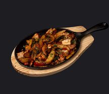 Горячая сковородка с курицей 