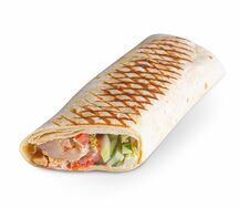 Шаверма в тортилье мини с куриным бедром