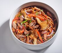 Вок с говядиной и рисом