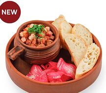 Лобио с беконом и капустой по-гурийски