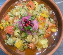 Салат из овощей на углях
