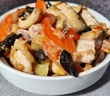 Жаркое куриным филе