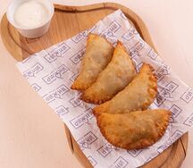 Мини-чебуреки с говядиной и бараниной