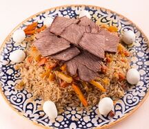 Самаркандский плов с бараниной и говядиной