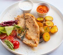 Цыпленок конфи с картофелем