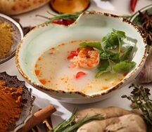 Суп Том Ям с рисом