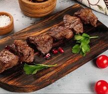 Баранина (мякоть) & ассорти овощей на мангале