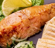 Стейк из семги & гарнир