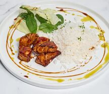 Лосось с рисом басмати и соусом терияки