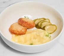 Котлеты из щуки с картофельным кремом