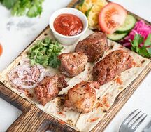 Шашлык из cвинoй шейки с наполнением