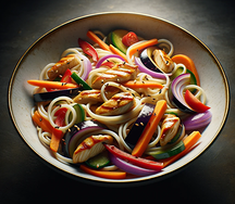 Wok с курицей