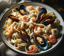 Лапша с морепродуками
