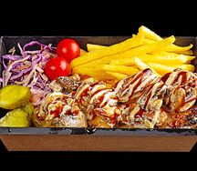 Fries box с курицей и грибами