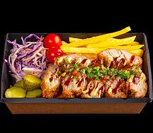 Fries box со свининой