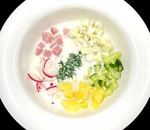 Окрошка на кефире