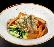 Свинина под соусом stroganof