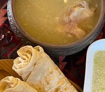 Хаш армянский с лавашом