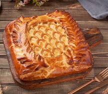 Пирог с ветчиной и сыром
