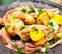 Молодой картофель с пармой