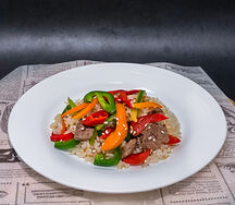 Wok острый с говядиной
